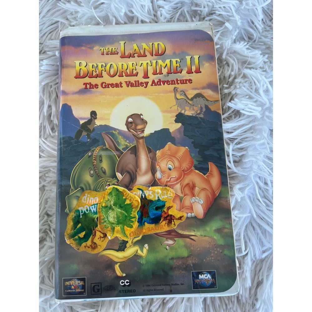 The Land Before Time II The Great Valley Adventure VHS 1994 MCA Universal + DVD